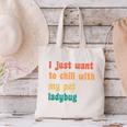 Introvert Pet Ladybug Mom Canvas Tote Bag Introvert Pet Ladybug Mom Canvas Tote Bag