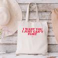 Introvert Valentines Day I Want You I Just Can't Flirt Canvas Tote Bag