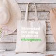 Introvert But Willing To Discuss Microgreens Urban Farming Canvas Tote Bag Introvert But Willing To Discuss Microgreens Urban Farming Canvas Tote Bag