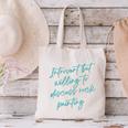 Introvert But Willing To Discuss Rock Painting Canvas Tote Bag