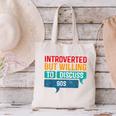 Introverted But Willing To Discuss 90s Canvas Tote Bag