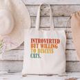 Introverted But Willing To Discuss Cats Introvert Canvas Tote Bag Introverted But Willing To Discuss Cats Introvert Canvas Tote Bag
