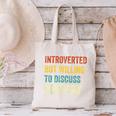 Introverted But Willing To Discuss Pottery Hobby Canvas Tote Bag Introverted But Willing To Discuss Pottery Hobby Canvas Tote Bag