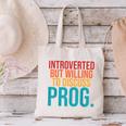 Introverted But Willing To Discuss Prog Rock Music Lover Canvas Tote Bag