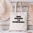 I Make Jokes When Im Uncomfortable Sarcastic Introvert Canvas Tote Bag I Make Jokes When Im Uncomfortable Sarcastic Introvert Canvas Tote Bag