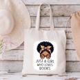 Just a Girl Who Loves Books Messy Bun Black Women Reading Canvas Tote Bag Just a Girl Who Loves Books Messy Bun Black Women Reading Canvas Tote Bag