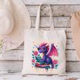 Just a Girl Who Loves Dragons And Books Dragon Canvas Tote Bag