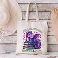 Just a Girl Who Loves Dragons And Books Reading Canvas Tote Bag
