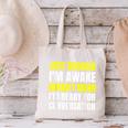 Just Because I'm Awake No Morning Person Introvert Witty Canvas Tote Bag