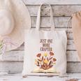 Just One More Chapter Book Lovers Floral Canvas Tote Bag