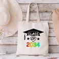 K -12th Grade Hand Prints Space Graduation Class Of 2034 Canvas Tote Bag