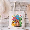 Kidcore Aesthetic Retro Vibes Colorful Cartoon Nostalgia Canvas Tote Bag