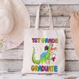 Kids 1st Grade Graduate Dinosaur Trex 1st Grade Graduation Canvas Tote Bag