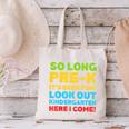 Kids So Long PRE-K It's Been Fun Shirt Boy Girl Graduation Canvas Tote Bag