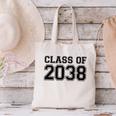 Kindergarten Class Of 2038 First Day School Graduation Canvas Tote Bag