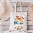 Last Day Of School Groovy Graduation School's Out For Summer Canvas Tote Bag