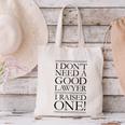 Law School Parents Quote Lawyer Graduation Raglan Baseball Tee Canvas Tote Bag