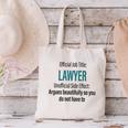 Lawyer Definition Quote Attorney Student Graduation Canvas Tote Bag
