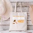 Lawyer Voice Attorney Law School Student Graduation Canvas Tote Bag