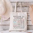 Library Card Due Date Stamp Book Lover Reading Vintage Read Canvas Tote Bag
