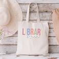 Library Squad Librarian Book Lover Bookworm Canvas Tote Bag