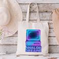 Lofi Reverie Analog Dreams Pixel 90s Desktop VHS Nostalgia Canvas Tote Bag