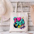 I Love The 70s Retro Cassette Roller Vinyl Disco Nostalgia Canvas Tote Bag