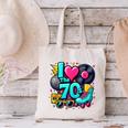 I Love The 70s Vintage Cassette Roller Vinyl Nostalgia 70s Canvas Tote Bag