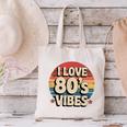I Love 80’s Vibes Retro 80s Style Vintage Sunset Nostalgia Canvas Tote Bag