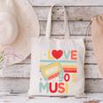 I Love 90's Music Retro Style Nostalgia Cassette 1990s Party Premium Tri-Blend Canvas Tote Bag