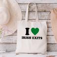 I Love Irish Exits St Patrick's Day Introvert Party Canvas Tote Bag