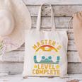 Master's Level Complete Vintage Video Gamer Graduation Canvas Tote Bag
