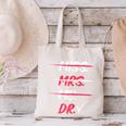 Miss Mrs Ms Dr Doctorate Graduation Canvas Tote Bag
