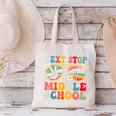 Next Stop Middle School Elementary School Graduation 2025 Canvas Tote Bag