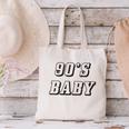 Nineties Era Nostalgia Lover Retro Born 90s Baby Vibes Canvas Tote Bag