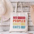 No People Only Cats Introvert Canvas Tote Bag