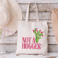 Not a Hugger Sarcastic Introvert Cactus Theme Women Canvas Tote Bag