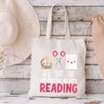 Nothing Beats Reading Rock Paper Scissors Book Lover Library Canvas Tote Bag