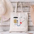 Nurse Life Graphic Nursing School Graduation Canvas Tote Bag