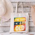 Im This Old Retro 80s 90s VHS Cassette Floppy Disk Nostalgia Canvas Tote Bag