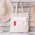Patience 1 Battery Low Mood Tired Introvert Humor Canvas Tote Bag Patience 1 Battery Low Mood Tired Introvert Humor Canvas Tote Bag