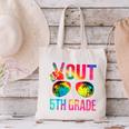 Peace Out 5th Grade Tie Dye Graduation Last Day Of School Canvas Tote Bag