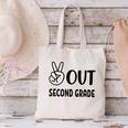Peace Out Second Grade Last Day Of School Graduation Kids Canvas Tote Bag