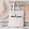Peanuts Graduation Peace Out Snoopy Woodstock Canvas Tote Bag
