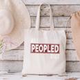 All Peopled Out Introvert Joke Sarcastic Quote Premium Tri-Blend Canvas Tote Bag