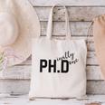 PhD Shirt Phinally Finally Done Graduation Her Canvas Tote Bag