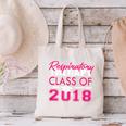Pink Respiratory Therapist Class Of 2018 GraduationShirt Canvas Tote Bag