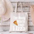 Pizza Lover Saying Introvert Anti Social Humor Foodie Canvas Tote Bag