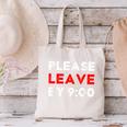 Please Leave By 9 Introvert Party Anti-Social Birthday Canvas Tote Bag Please Leave By 9 Introvert Party Anti-Social Birthday Canvas Tote Bag