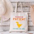 Please Be Patient With Me I'm From The 1900s Dinosaur Premium Canvas Tote Bag